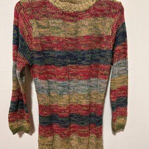Multicolor Knit Women's Sweater